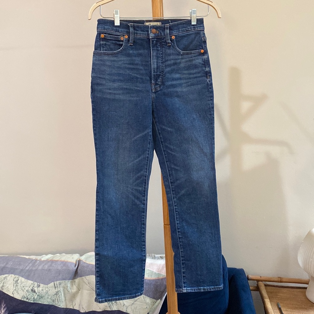 Like New | Madewell Slim Demi-Boot aa it Jeans in dark blue wash | Size 27